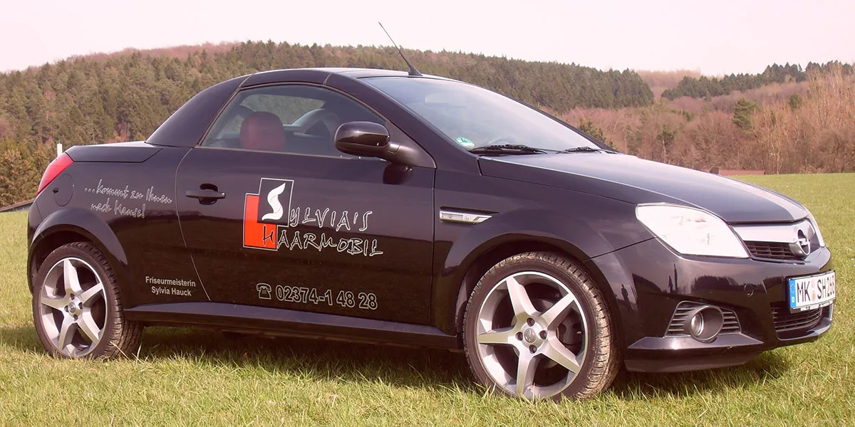 Das Haarmobil von Sylvias Haartreff – kommt zu Ihnen nach Hause